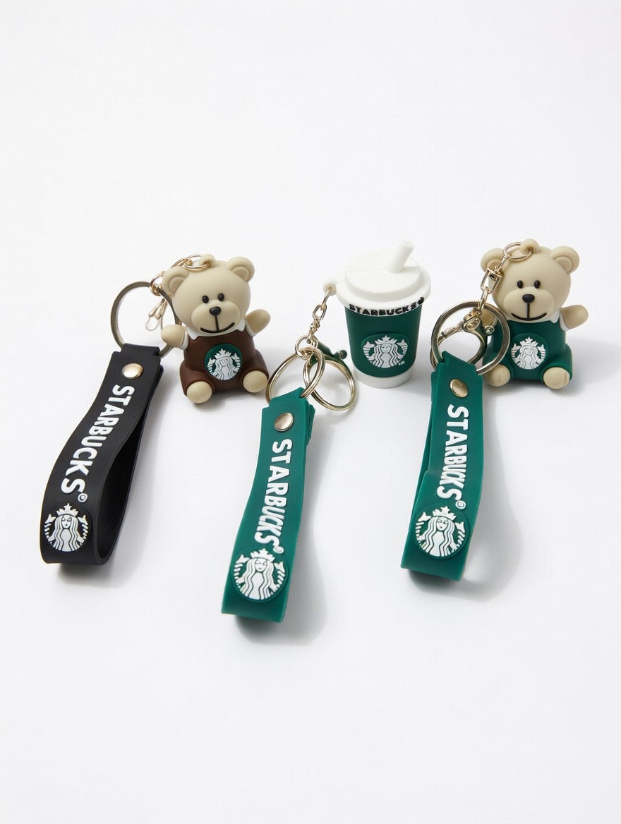 🎀 Starbucks-Inspired Keychain (Random Pick) ☕✨