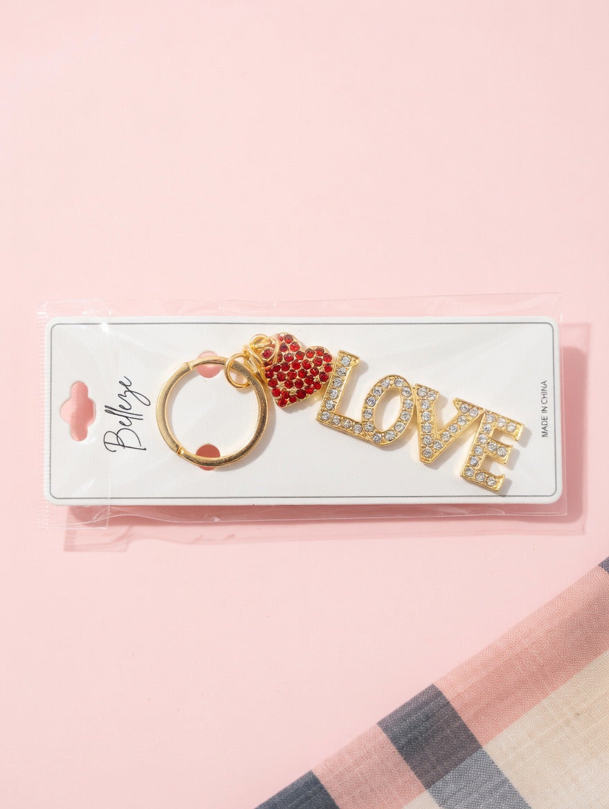 Silver & Gold Love Keychain Set 💕✨