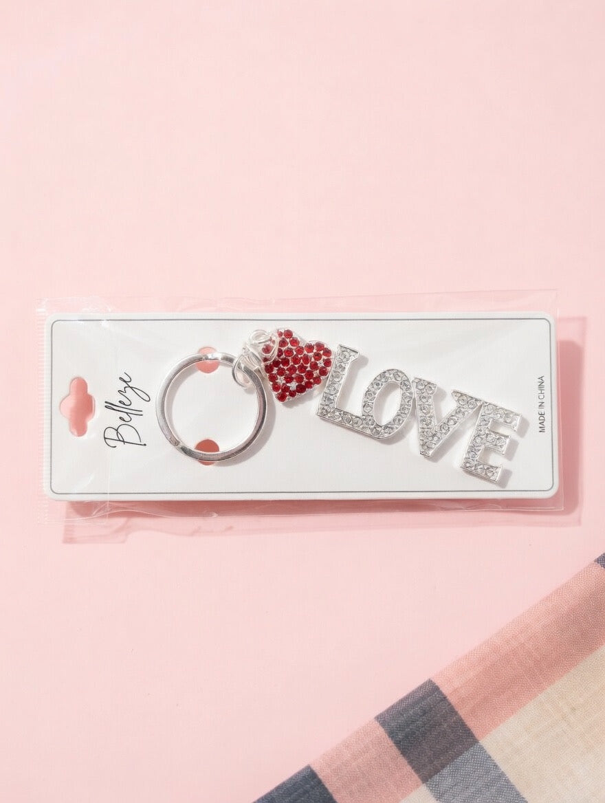 Silver & Gold Love Keychain Set 💕✨